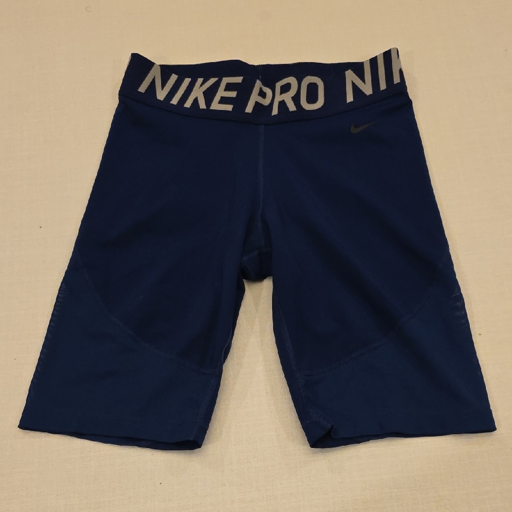 Nike Pro Blue Bike Shorts